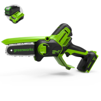 Цепная мини-пила Greenworks 24V G24MCS10 (10 см) аккумуляторная в Абазе