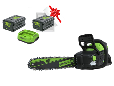 Цепная пила Greenworks GD60CS25 60V ( 40 см) бесщеточная аккумуляторная
